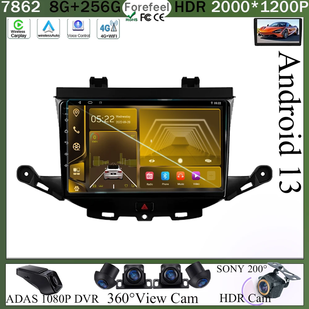 

Android 13 For Opel Astra K 2015 2016 2017 2018 2019 QLED Screen Stereo Head Unit Car Radio Multimedia Navigation NO 2DIN DVD