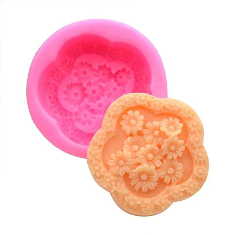 

Flower Daisy Fondant Cake Mold Silicone Mold Soap Mould Bakeware Baking Cooking Tools Sugar Cookie Jelly Decor Dropship