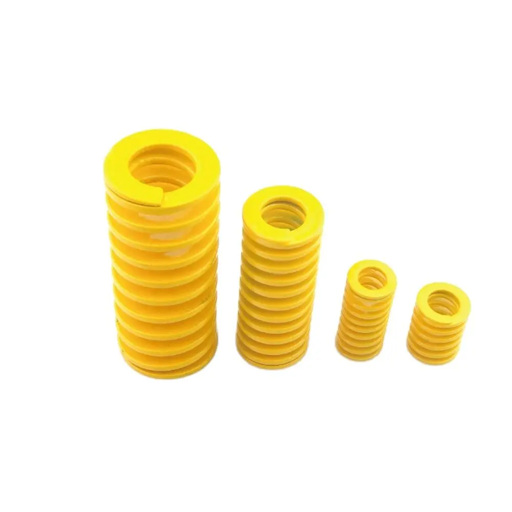 

2pcs Steel Tubular Mould Compression Spring Yellow Tension Spring with Good Elasticity 14*7*30mm