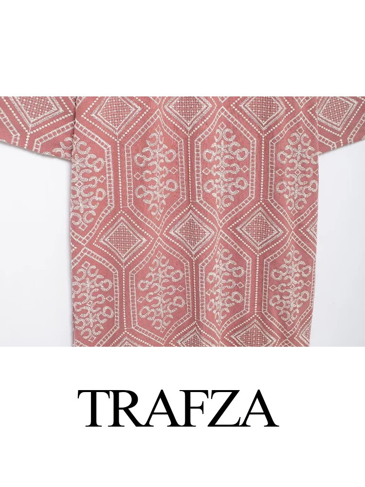 TRAFZA женский модный универсальный комплект из 2 предметов с v-образным вырезом и