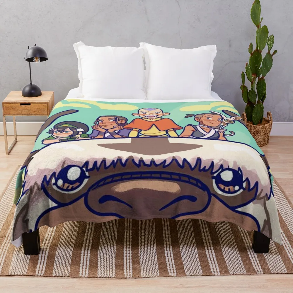 

Avatar and Appa Throw Blanket Thermal Blankets For Travel