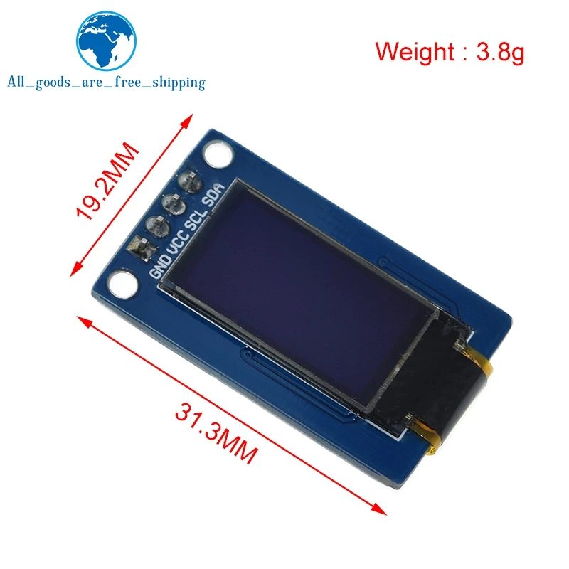 Модуль ЖК-дисплея TZT с OLED-дисплеем 0 78 дюйма разрешение 78*80 интерфейс SPI драйвер SH1107
