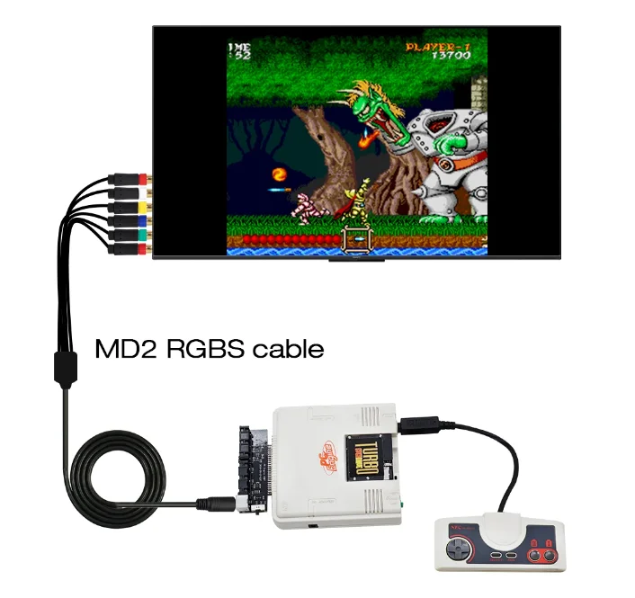 Black Gold Edition PCE ПК, игровая карта с двигателем TURBO 600 В 1, или карта RGBS, видеоусилитель, выход сигнала RGBS, аудиовыход (art.: 3920d015f6089) - 3920d015f6089