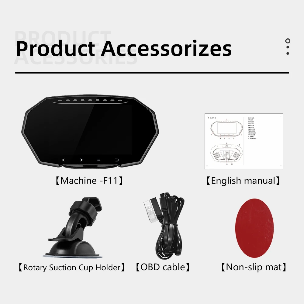 $66.65 Newest Head Up Display Digital Car Speedometer Odometer Water&Oil Temp RPM Security Alarm OBD2+GPS HUD Gadgets Inteligentes