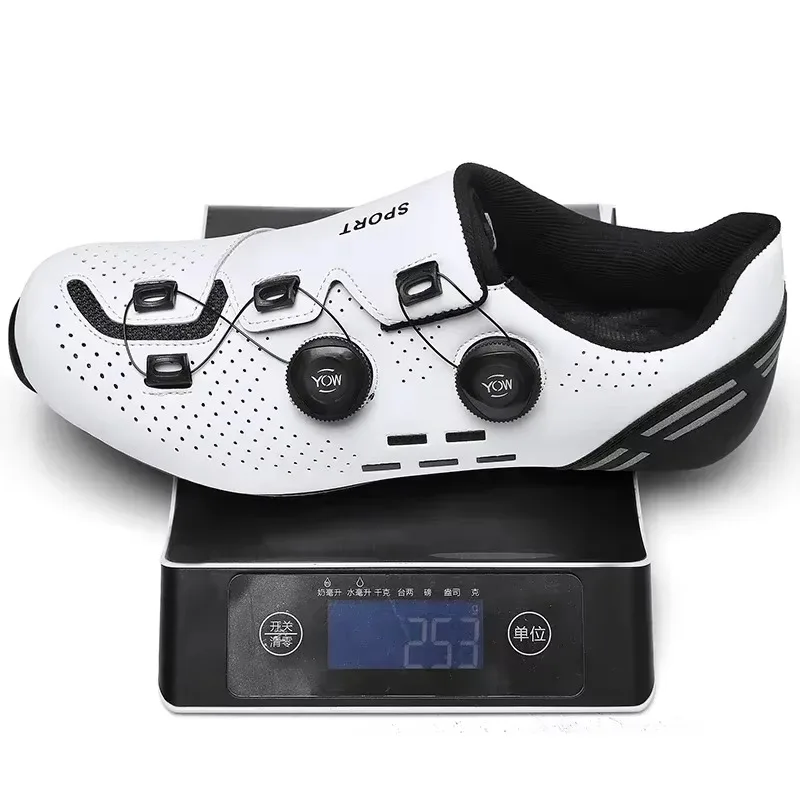 Мужские кроссовки из углеродного волокна совместимые с SPD для езды на велосипеде