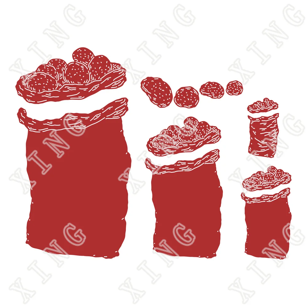 

2022 New A Gunny Sack Potatoes Cutting Dies Diy Craft Paper Greeting Card Diary Album Scrapbooking Decoration Embossing Molds