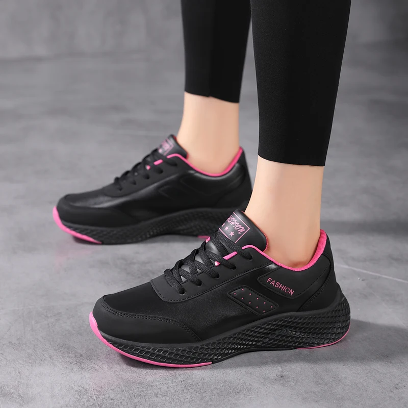 

Tennis Shoes Women Fitness Sports Shoes Vulcanized Sneakers Lace-up Mesh Breathable Women Trainers Casual Shoes Zapatillas Mujer