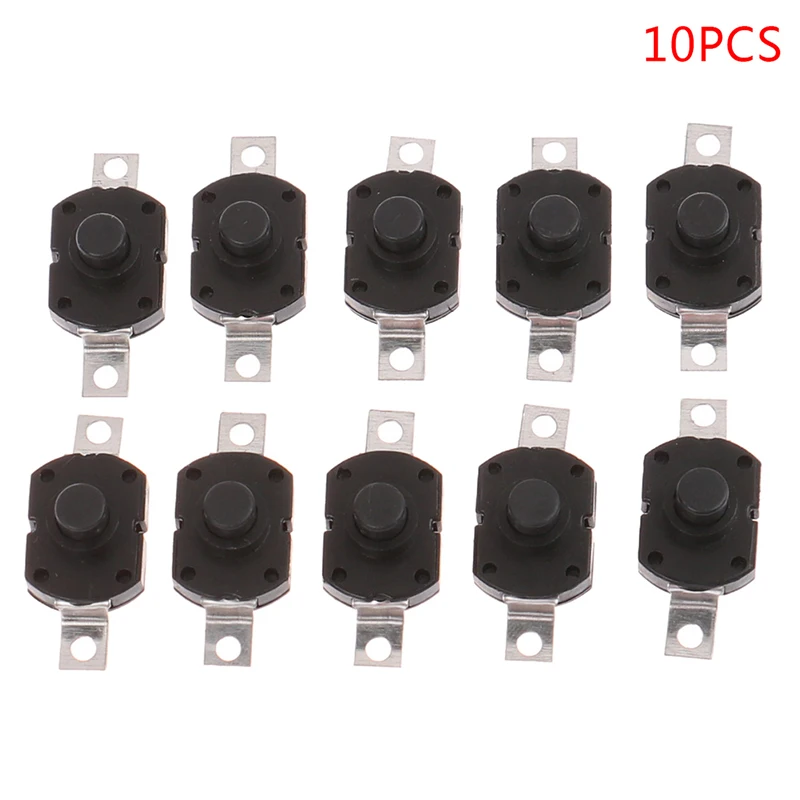 

10PCS Push Button Switch 1712KD Flashlight Switch LOCK Table Lamp Switch Flashlight Button Switch