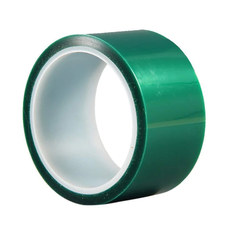 

NEW-Resin Tape 2 Inch X 108 FT Green Polyester Film Tape High Heat Silicone PET Tape For Epoxy Resin Molding