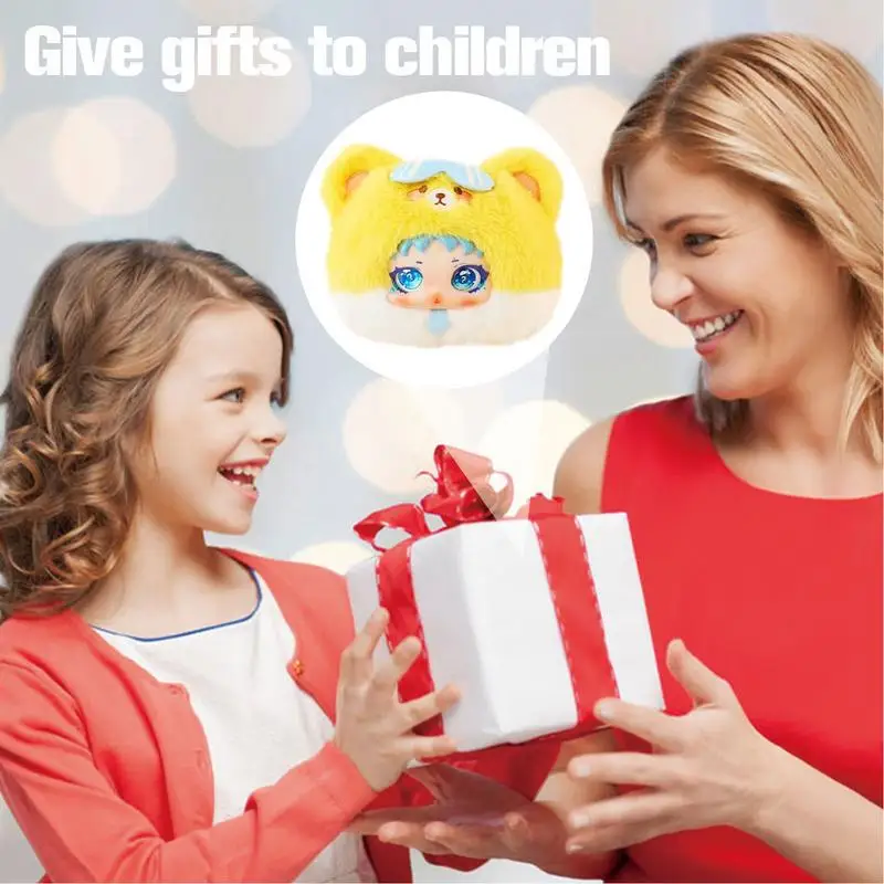 Плюшевый мешочек для мелочи забавный брелок монет на молнии с кольцом кошелек