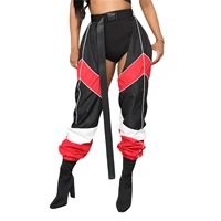 womens rave chaps ladies sexy hollow out patchwork solid loose fit buckle trousers for club wear bottomless festival pants