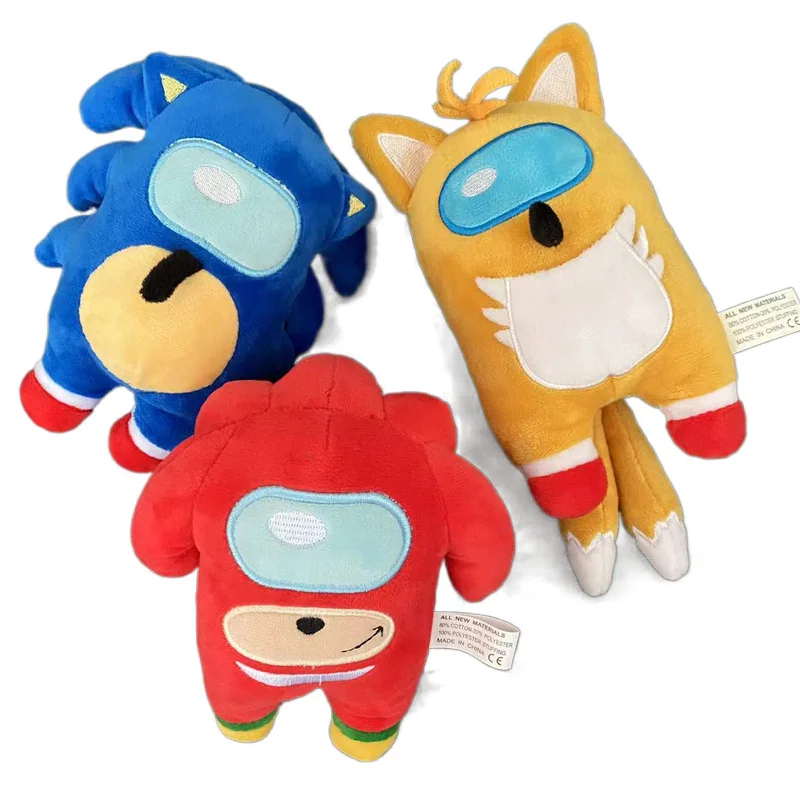 

3pcs Shadow The Hedgehog Plush Doll Toys Anime Animation Action Figure Soft Stuffed Plush Dolls Birthday Gifts for Children