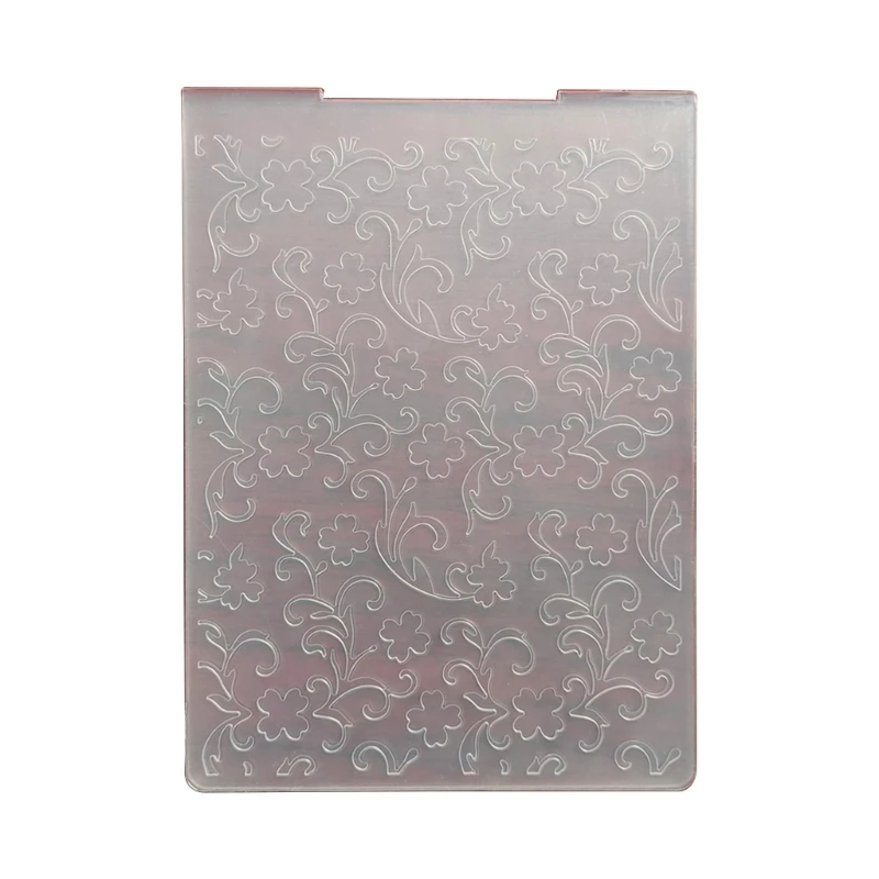 

Plastic Embossing Folders for Card Making DIY Scrapbooking, Flower Branch Frame Template for Paper Craft Photo Album DropShip