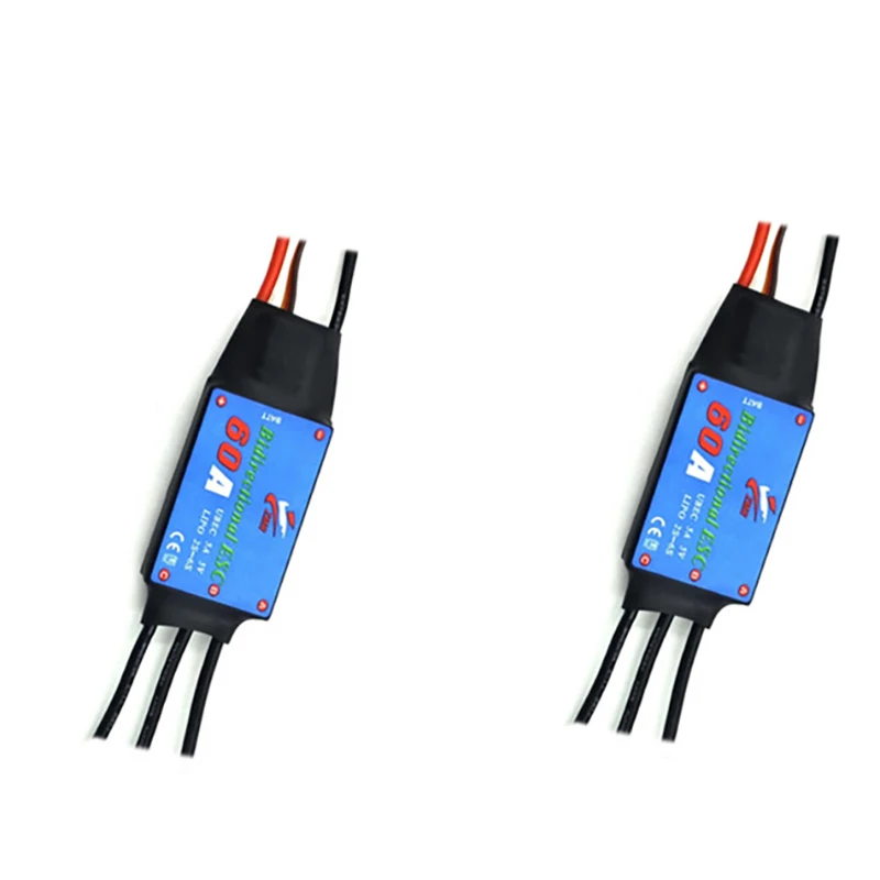 Двухсторонний бесщеточный ESC 12A 20A 30A 40A 50A 60A 80A с функцией тормоза UBEC для