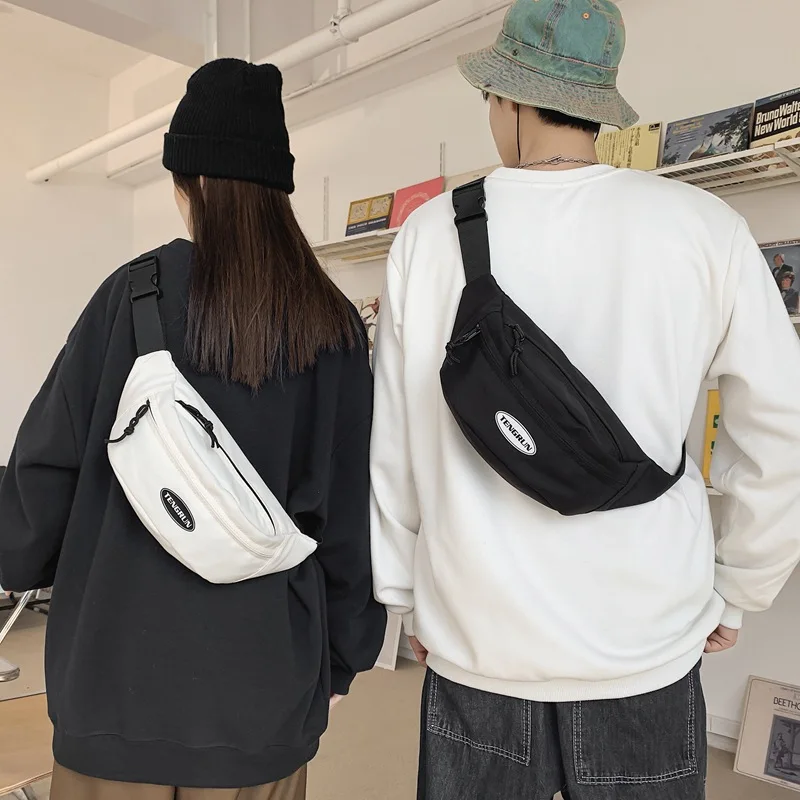 Mobile Phone Fanny Pack Tide Brand Men's Chest Bag Japanese System Simple And Lightweight One-shoulder Small Backpack Women's Ca