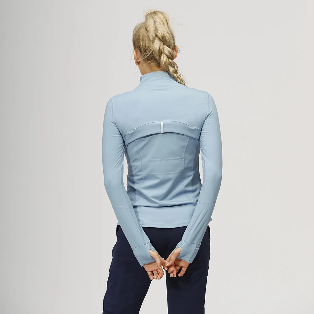 Lulu Long Sleeve With Pockets Define SportsJacket Women Quick Dry Breathable Fitness Yoga Running Zip Up Jackets Workout Coat