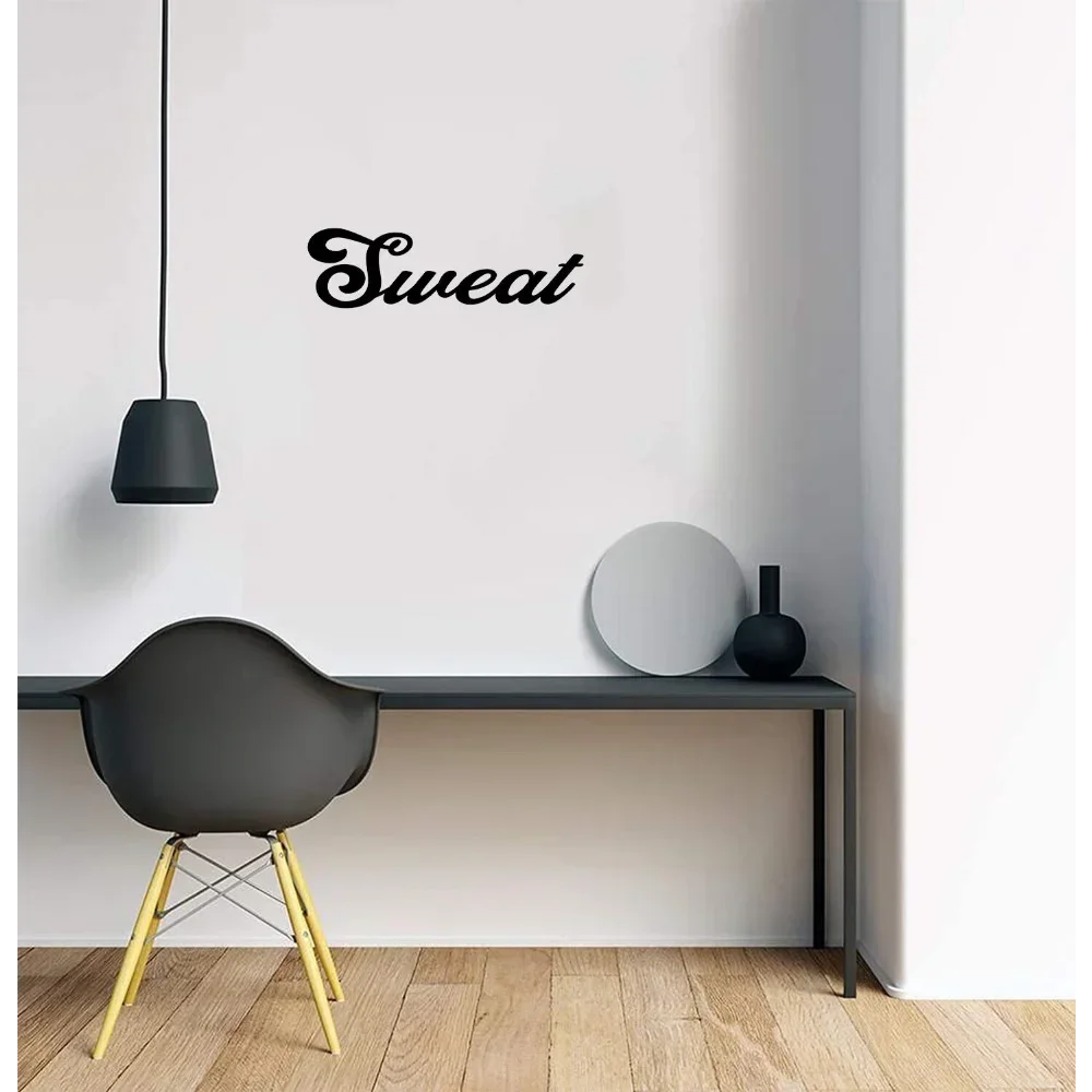 Гимнастическая доска с металлическими надписями Элегантные украшения на стену