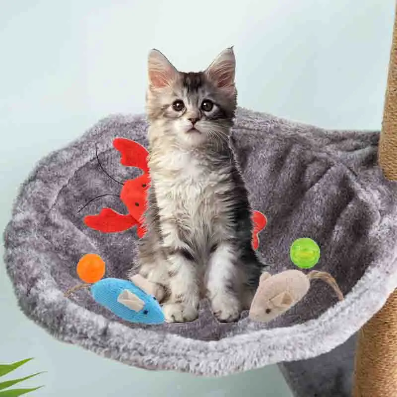 

Подвесная стойка для кошек, удобный мягкий гамак для скалолазания, аксессуары для рукоделия