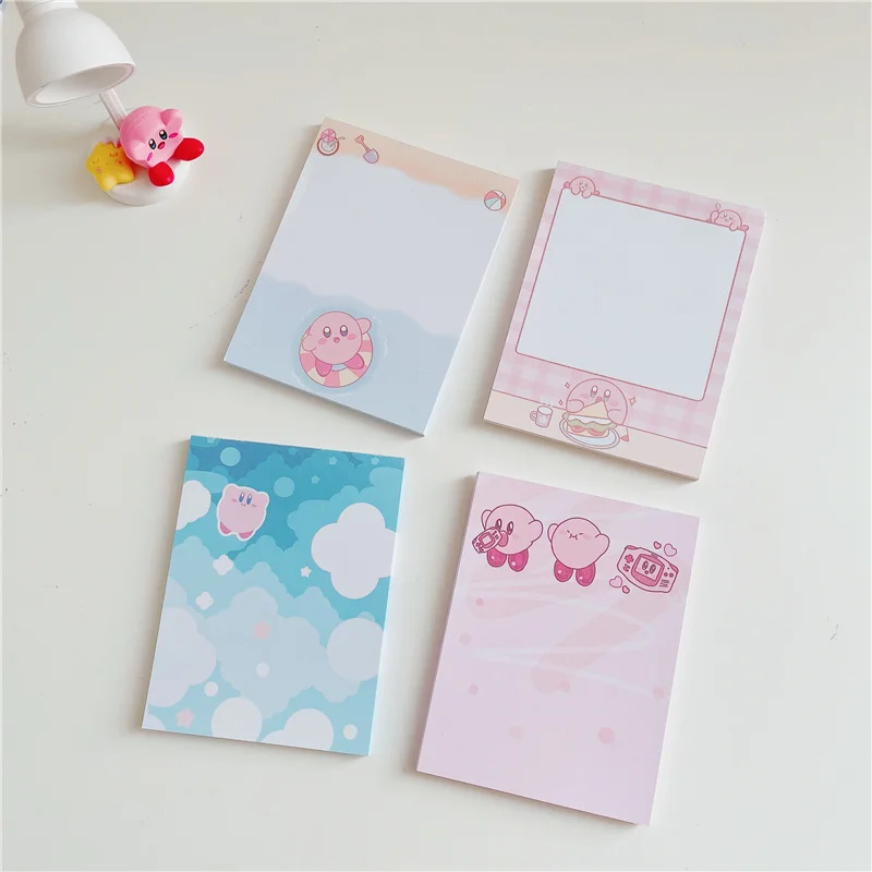 50 листов Kawaii Star Kirby Note Paper аниме мультфильм розовый сообщений блокнот для записей