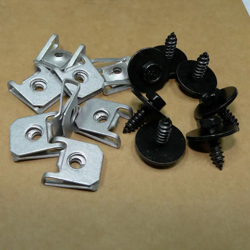 

For BMW BMW 1 / 2 / 3 / 4 / 5/ 6 / 7 Series X1 X3 X4 X5 X6 X7 Front and Rear Bumper Fog Lamp Iron Clip Nuts and Screws