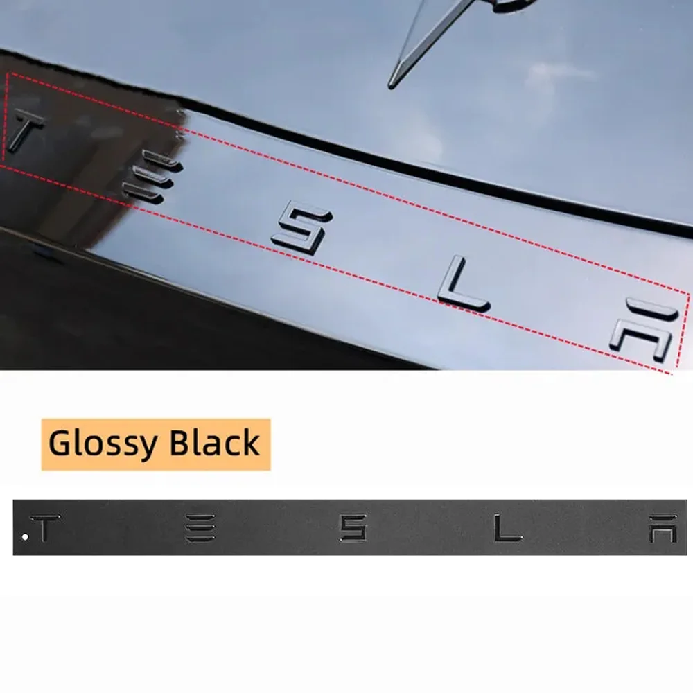 

3D ABS TESLA эмблема буквы логотип хром черный красный значок наклейки на задний багажник автомобиля для Tesla Model 3 Y X S задние наклейки аксессуары