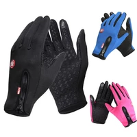 anti slip cycling glove touch screen windproof hiking gloves men women winter fleece thermal warm outdoor sport gloves tactical