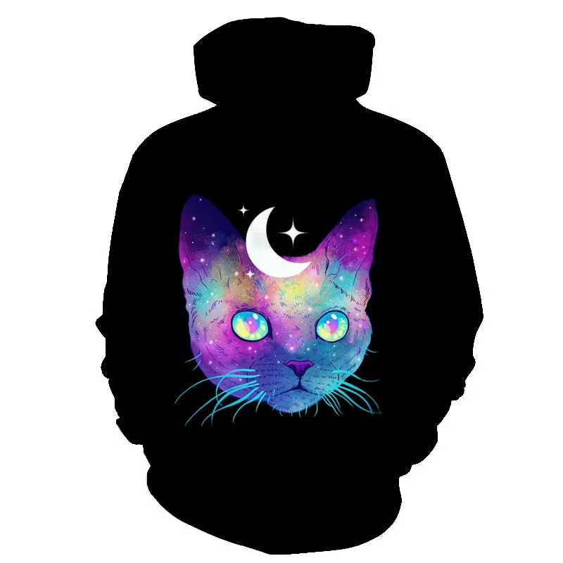 

3D Cat Hoodies 2022 Cute Hoodie kids Harajuku Childrens Clothing Boys Girls Sweatshirt for Kids Clothes Hoody 4T-14T Child Tops