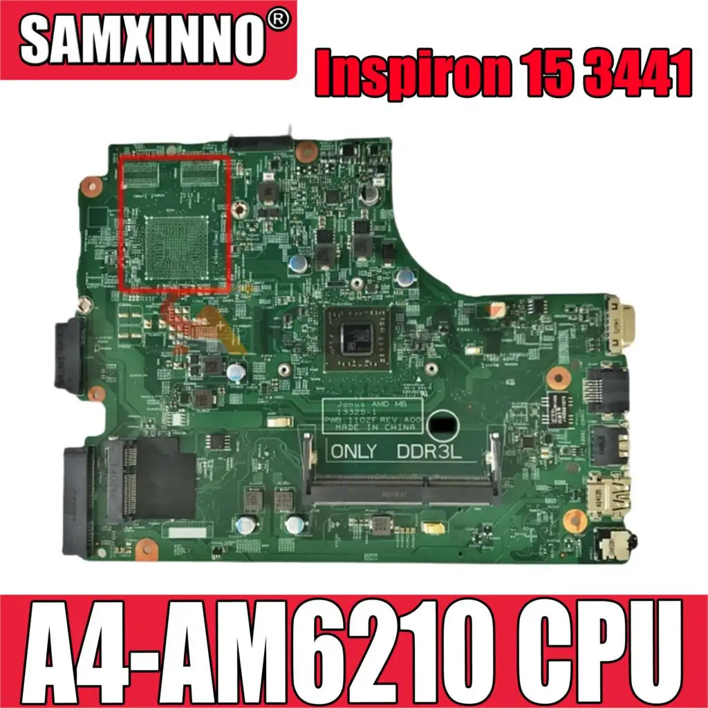 

Оригинальная материнская плата для ноутбука Dell Inspiron 15, 3441, 3541, 3442, 3542, системная плата 13325-1, Φ 03F7WK