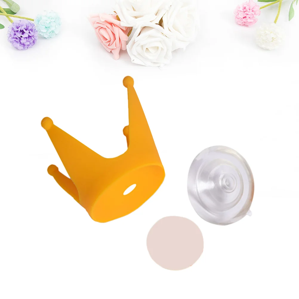 

Decoration Suction Cup Hat Crown Reusable for Kids Child Decor Accessories 1pc ( Yellow Double Suction Cup )