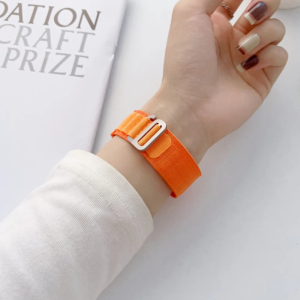 18MM Nylon Alpine Loop Strap For 70Mai Saphir Smart Watch Band Quick Release Bracelets For 70Mai Watch Belt Wristband Correa