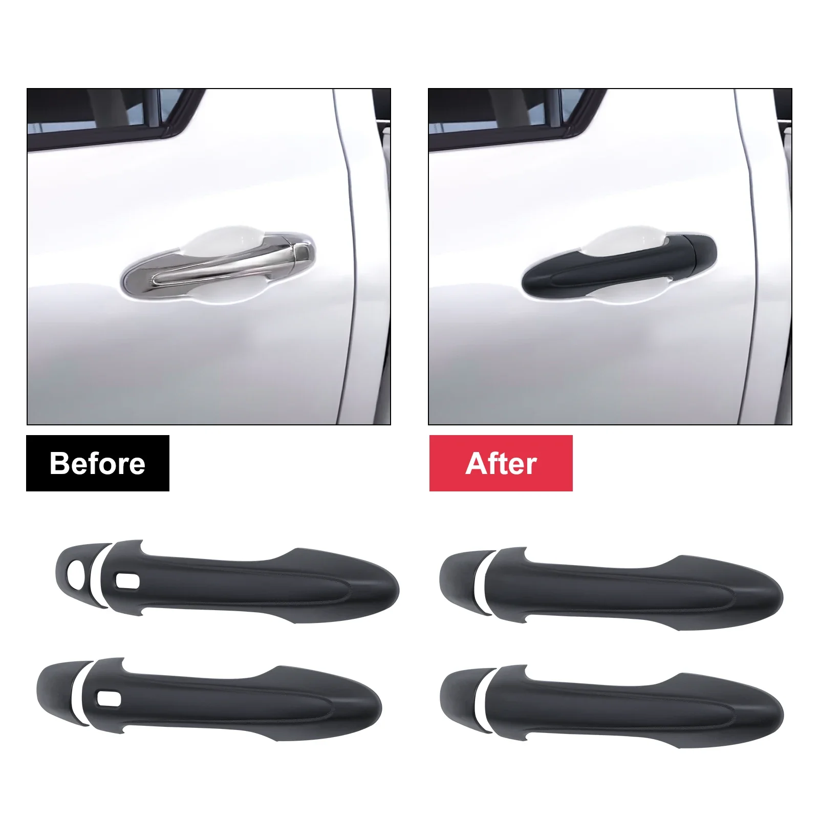 4X4 автомобильные аксессуары защитная крышка для дверной ручки накладка на