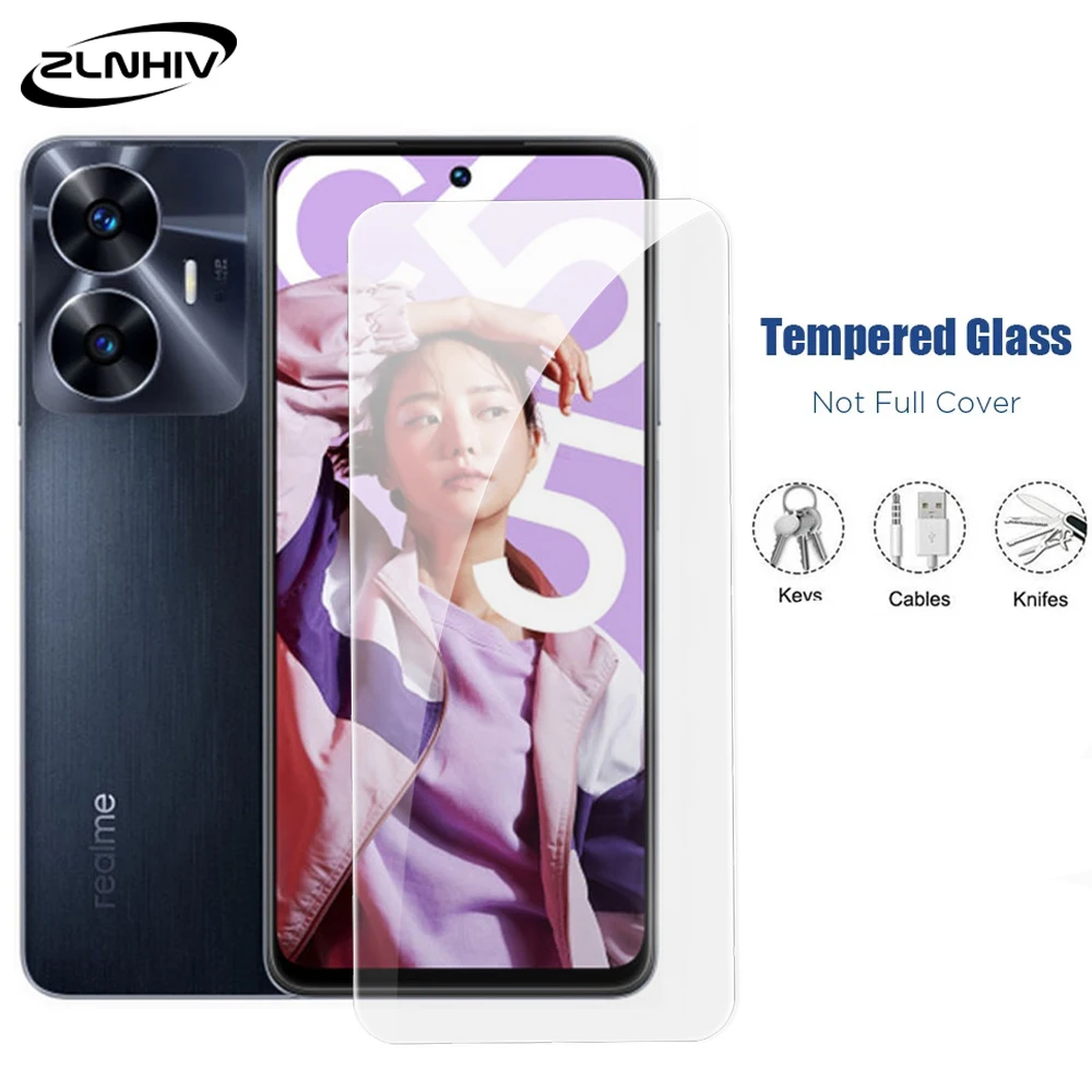 

ZLNHIV 9H protective film For Realme 11 10 9 pro plus GT Neo 5 SE 3 3T C55 GT2 pro Tempered glass screen protector smartphone