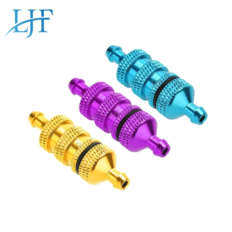 

Металлический масляный топливный фильтр LJF для 1:10 RC Nitro 4WD HPI HSP Axial Kyosho Tamiya Redcat Himoto, обновленные детали для автомобиля L51