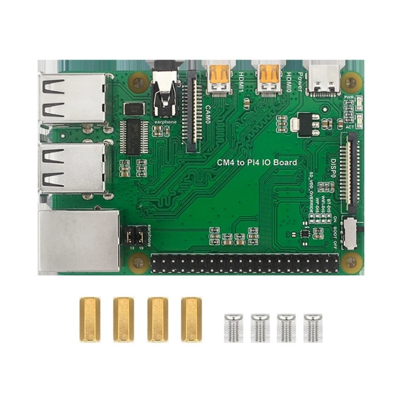 

Компьютерный модуль 4 плата для Raspberry Pi CM4 к Pi 4B Плата расширения 2x MicroHDMI 10/100/1000 адаптивный Ethernet