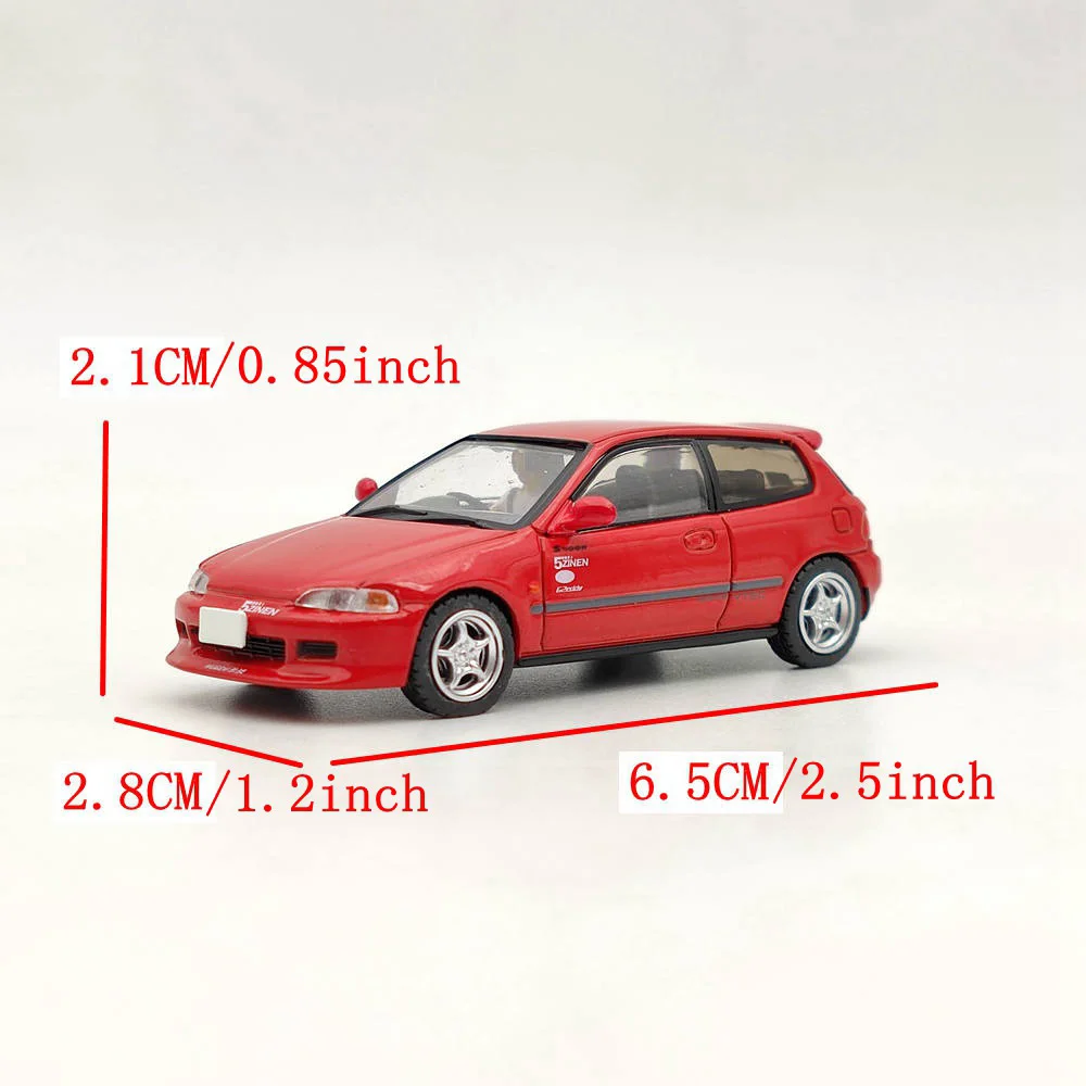Хобби Япония 1:64 для Civic (EG6) Myogi Night Kids/Shingo Shoji Red HJ 641017 Литые модели HR игрушки