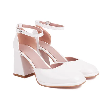 

Туфли на высоком каблуке большого размера с квадратным носком