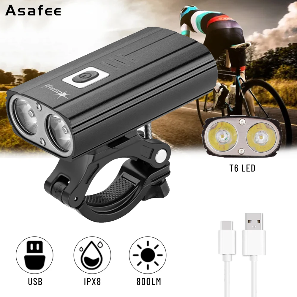 

Велосипедный фонарь Type-c, перезаряжаемый, вращающийся на 360 градусов