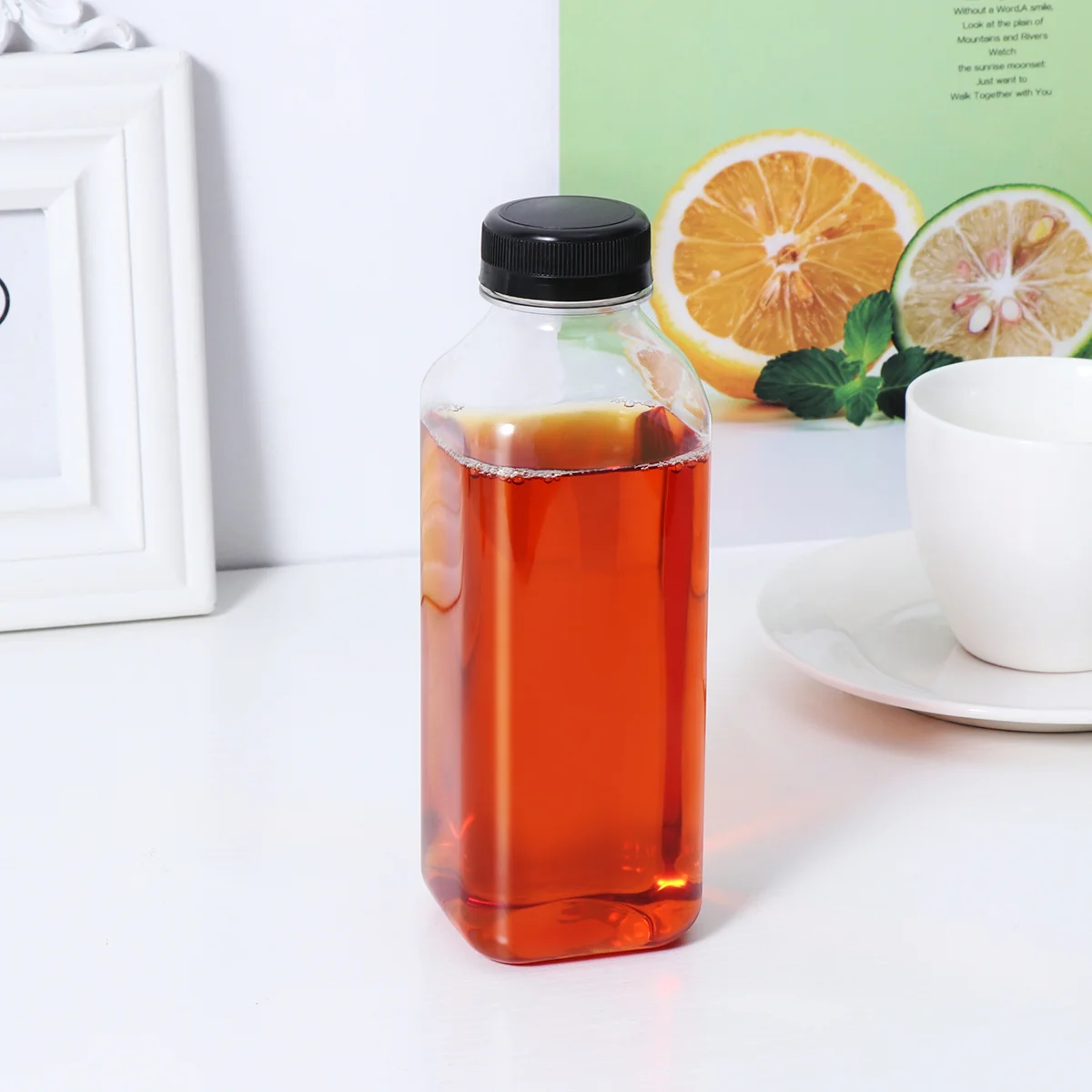 

8 Pcs Disposable Containers Lids Flasks PET Storage Bottles Juice Child