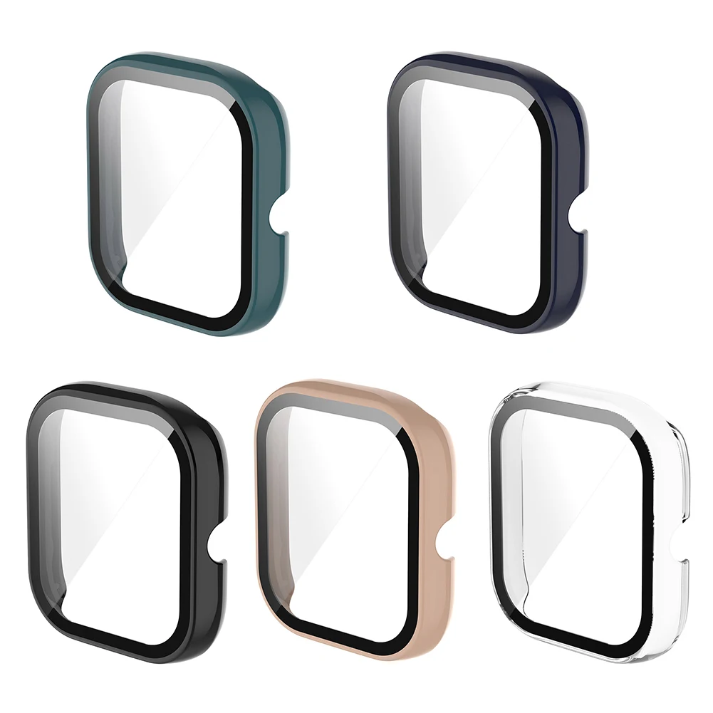 

Smartwatch Case Replacement for Huami Amazfit GTS 2 Mini Glass + Cover Tempered Glass Film Screen Protector