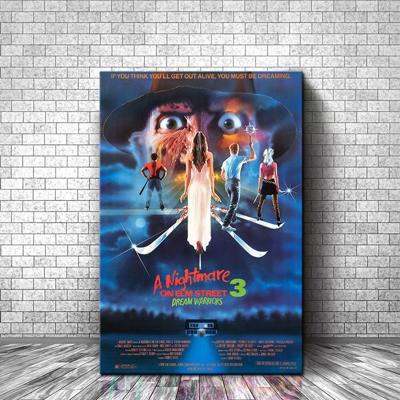 

Horror Movie Poster Wall Art Canvas Print Posters and Prints Canvas Paintings Cuadros Wall Pictures for Living Room Home Decor