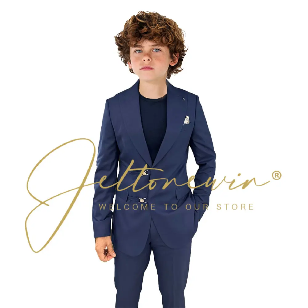 Костюм для мальчиков свадебный смокинг комплект из 2 предметов куртка брюки