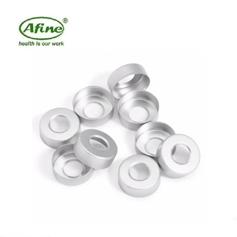 Колпачки для флаконов AFINE Agilent Headspace 9301-0721 Креветки 20 мм серебряный алюминиевый