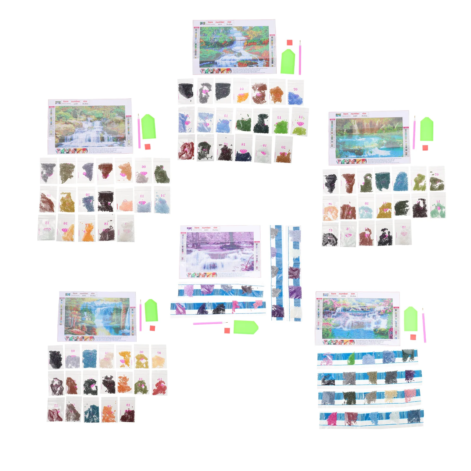 

6 комплектов настенных украшений «сделай сам» стразы, картина, украшение, рисование стразами «сделай сам», рисование стразами «сделай сам», ...