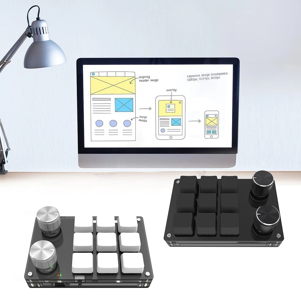 Программируемая механическая клавиатура сделай сам Беспроводная связь Bluetooth / USB