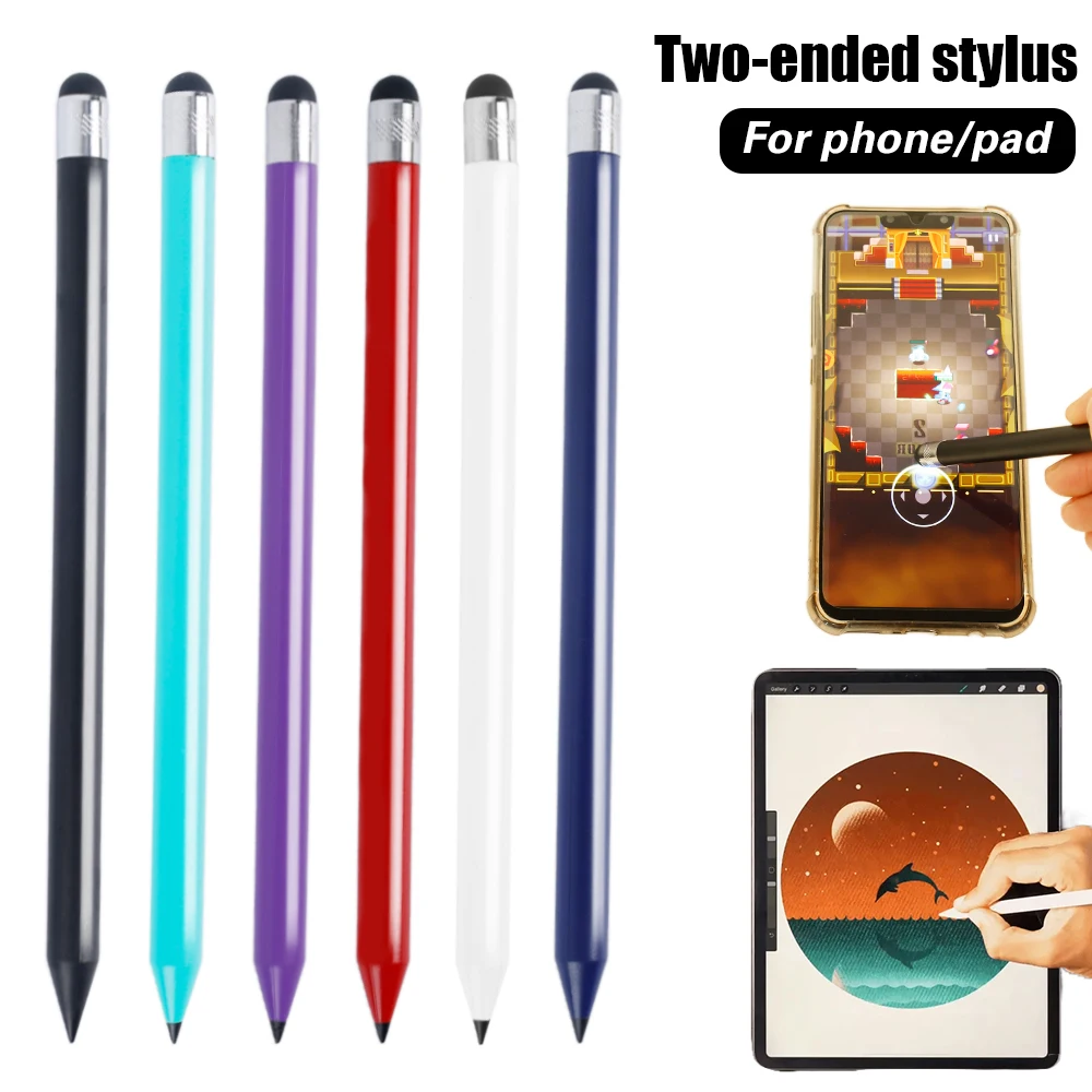 

2 In 1 Capacitive Resistive Stylus Pen Touch Screen Stylus Pencil for Tablet IPad Cell Phone Capacitive Dual-Purpose Stylus Pen