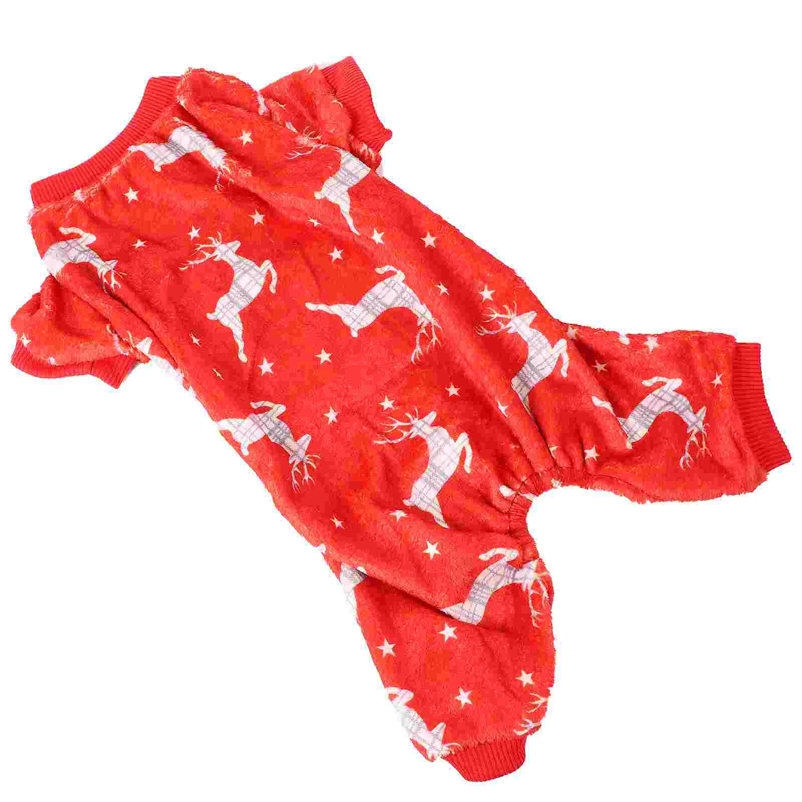 

Dog Christmas Puppy Jumpsuit Pet Clothes Costume Snowman Holiday Coat Jacket Shirt Flannel Clothing Pajama