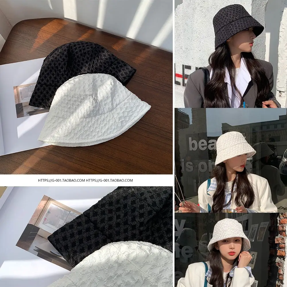 

Summer Soft Breathable Wide Brim Fisherman Hats Sun Hats Bucket Hat Lace Cap
