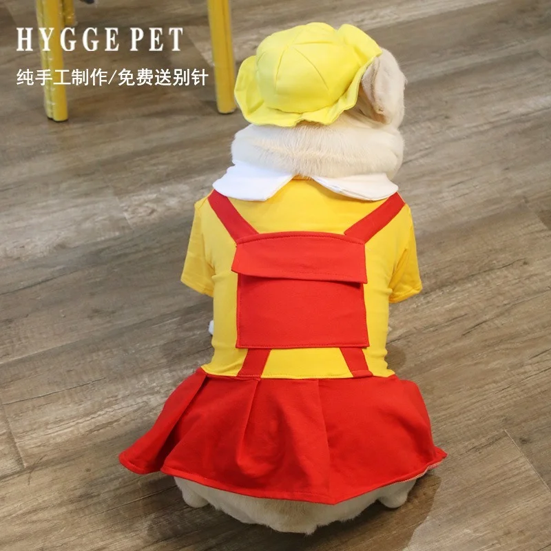 

Summer Smiley Dog Clothes Striped Suspenders T-shirt Clothes for Small Medium Dogs Yorkshire Shih Tzu Pet Clothing Dog Vest