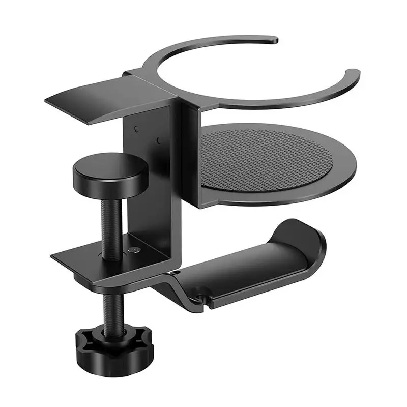 

Headset Stand Gaming Pc Accessories Headphone Holder Under Desk Cup Holder