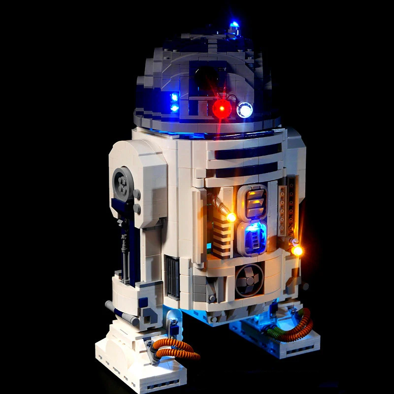 Фото Премиум-набор светодиодной подсветки для Lego 75308 R2-D2 (только светодиодная подсветка, без модели из блоков) — осветите свои творения. №4